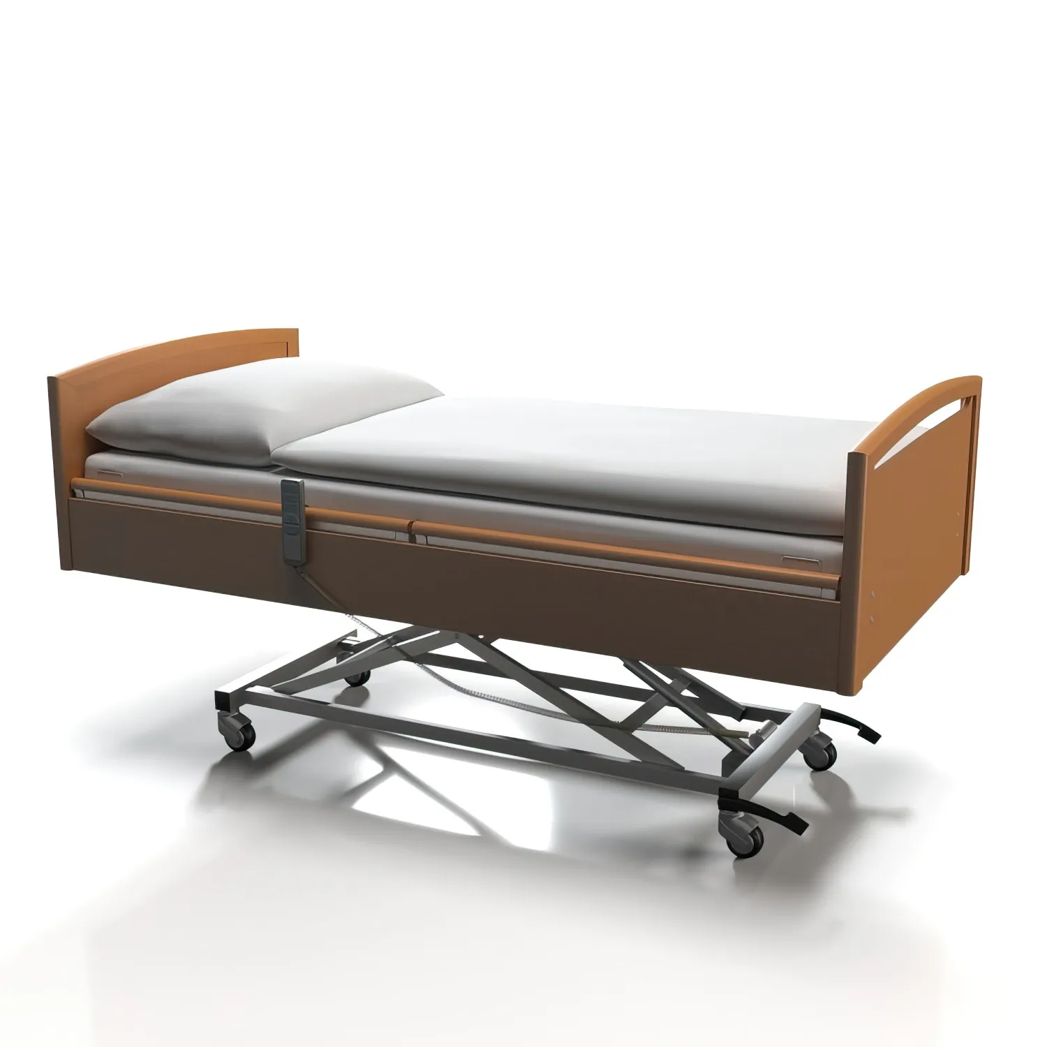 Homecare janley Hospital Bed PBR 3D Model_06